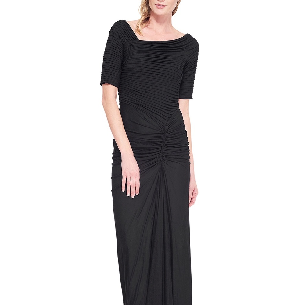 Tadashi shoji black gown.